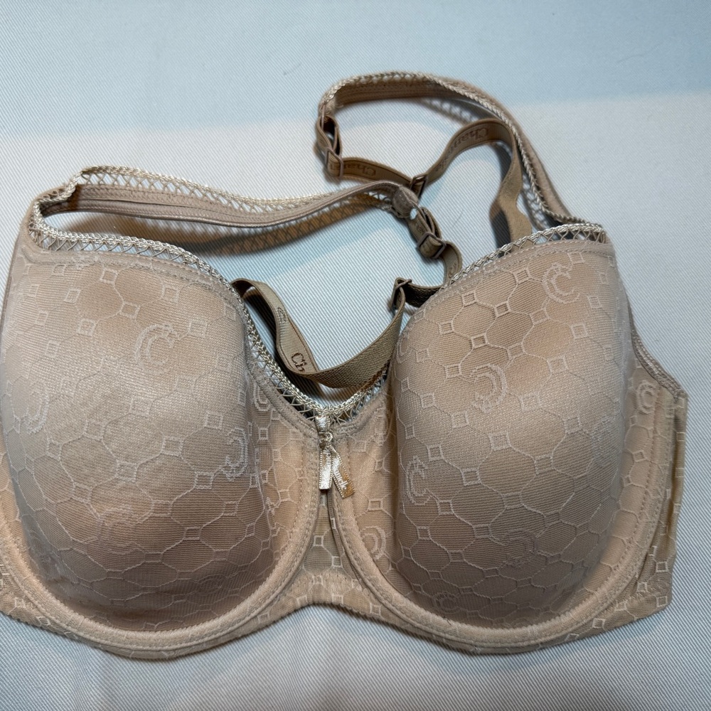 Chantelle Women's Tan Lace Bra 32DDD #3581 NWOT